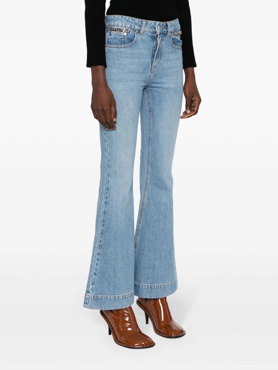Cheap jeans McCartney flared Falabella chain Women Stella 0407